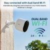 Arlo Pro 5S 2K Spotlight Camera - Wireless Home Security Camera with Spotlight, Color Night Vision, Dual-Band Wi-Fi & 2-Way Audio - White, 4 Pack, VMC4460P (Renewed) view 2