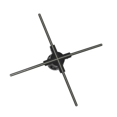 Advertise 3d Hologram Fan, 25.6" Naked-eye Holographic Projector Wall Mounted Advertising Machine Virtual Suspension Stereo