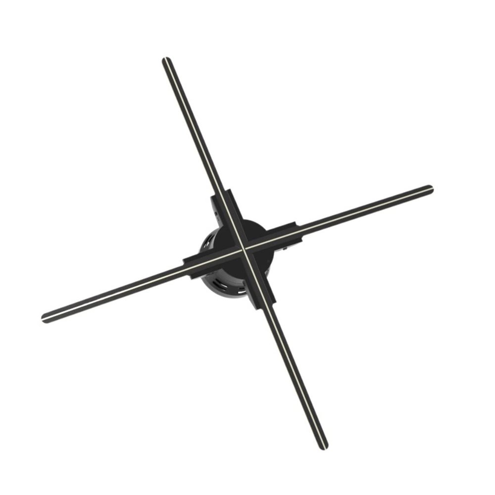 Advertise 3d Hologram Fan, 25.6" Naked-eye Holographic Projector Wall Mounted Advertising Machine Virtual Suspension Stereo