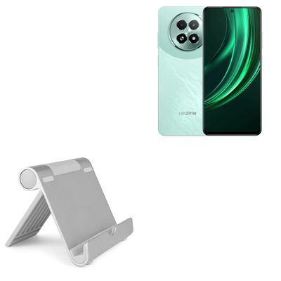 BoxWave Stand and Mount Compatible with Realme 13+ 5G - VersaView Aluminum Stand, Portable, Multi Angle Viewing Sturdy