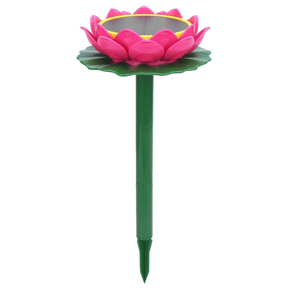 Buddha Player Pink Lotus Style Solar Ground Zombie Scripture Rainproof Sing Machine for Chanting Buddhists
