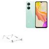BoxWave Stand and Mount Compatible with vivo Y03t - Pocket Aluminum Stand 3-in-1, Portable Multi Angle Viewing Riser - Metallic Silver view 1