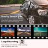 3 Cameras Dash Cam Parking Monitoring Clear Car Rearview Mirror Car Video Recording Camcorder Connectivity Triple Channel System Dual Cam Seamless Loop Collision Detection view 2