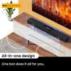 Hisense A620 2.1ch All-in-one Sound Bar with Built-in Subwoofer, 240W, DTS Virtual: X, Dolby Dightal Plus, Bluetooth 5.3, Roku TV Ready, HDMI ARC/AUX/USB, Ez Play, Black (A620, 2024 Model) (Renewed) view 4