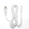 OMNIHIL White 10FT AC TV Power Cord for TCL Roku Samsung LG Haier Sony Insignia Jvc Sharp Toshiba Vizio Ultra HD Smart LCD TV Replacement 2 Prong IEC C7 Power Cord Charger Cable view 1