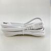 OMNIHIL White 10FT AC TV Power Cord for TCL Roku Samsung LG Haier Sony Insignia Jvc Sharp Toshiba Vizio Ultra HD Smart LCD TV Replacement 2 Prong IEC C7 Power Cord Charger Cable view 3