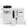 JOEBO Microscope Kit Identification Magnifying Glass Portable 60X Zoom Microscope with LED Light Microscope Lens Adapters view 2