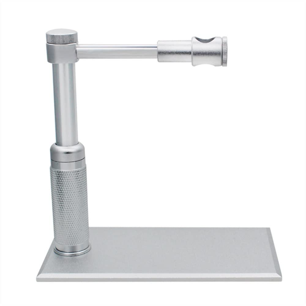 Microscope Observation Adjustable 360 Degree Swivel Bracket Microscope Stand Stainless Aluminum Frame Gimbal