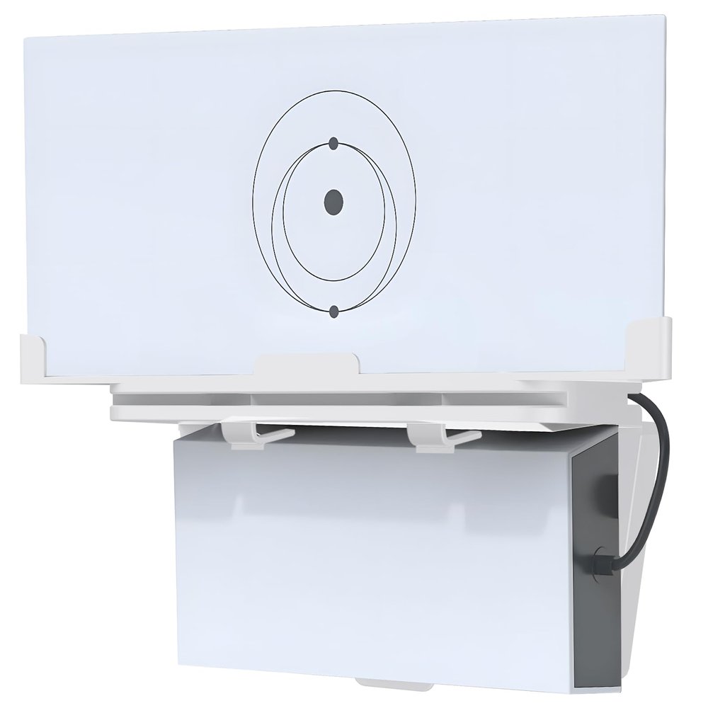 CAMWAY Gen 3 Mesh Router Wall Mount Bracket - Standard V3 Mesh Router and Power Supply Holder Mounting Kit,Cable Hide Stable Installation for Star-Link V3 Gen3 Satellite Dish Router Mounts