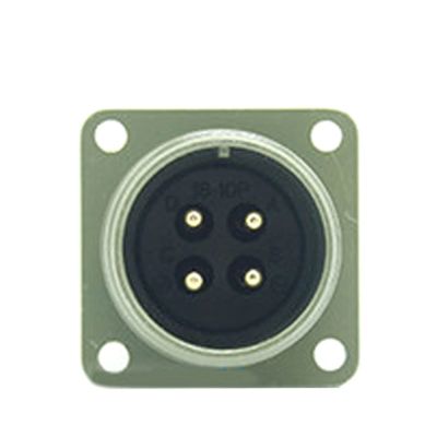 1 Set 4 Pin Standard Aviation Plug MS3108A-14S-2S/P MS3102A Elbow Connector MS5015 Series MS3108A-14S-2P(Silver)