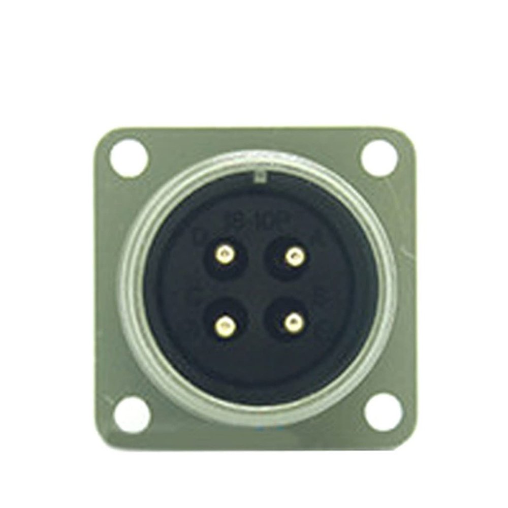 1 Set 4 Pin Standard Aviation Plug MS3108A-14S-2S/P MS3102A Elbow Connector MS5015 Series MS3108A-14S-2P(Silver)