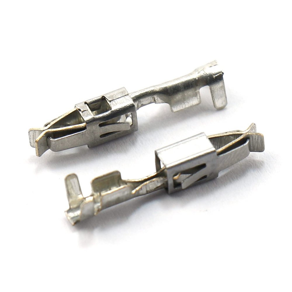 100/200/500/1000Pcs Car Splices Wire Terminals Crimp Plug Electrical Auto Connectors Female Terminals Non-Insulated 623-E3.5A(1000pcs 623 E3.5A)
