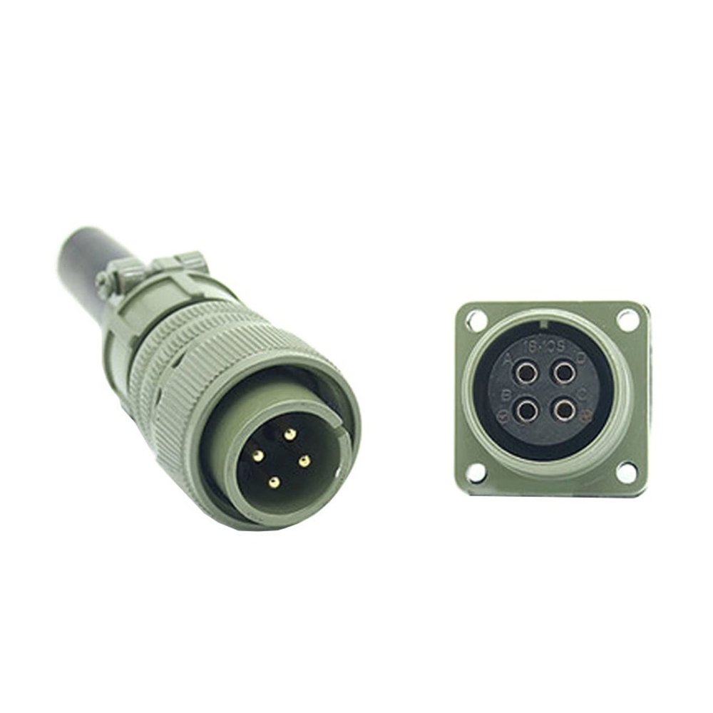 1 Set 4 Pin Standard Aviation Plug MS3108A-14S-2S/P MS3102A Elbow Connector MS5015 Series MS3108A-14S-2P(Blue,Red)