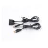 150CM Car Dual U Adapter Auto Extension U Charging Audio Adapter view 1