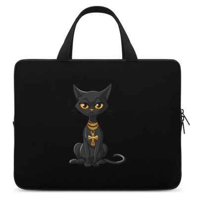 Ankh And Hieroglyphics - Egyptian Cat Laptop Case Laptop Bag Laptop Sleeve Water Resistant Computer Case Laptop Carrying Case 15inch