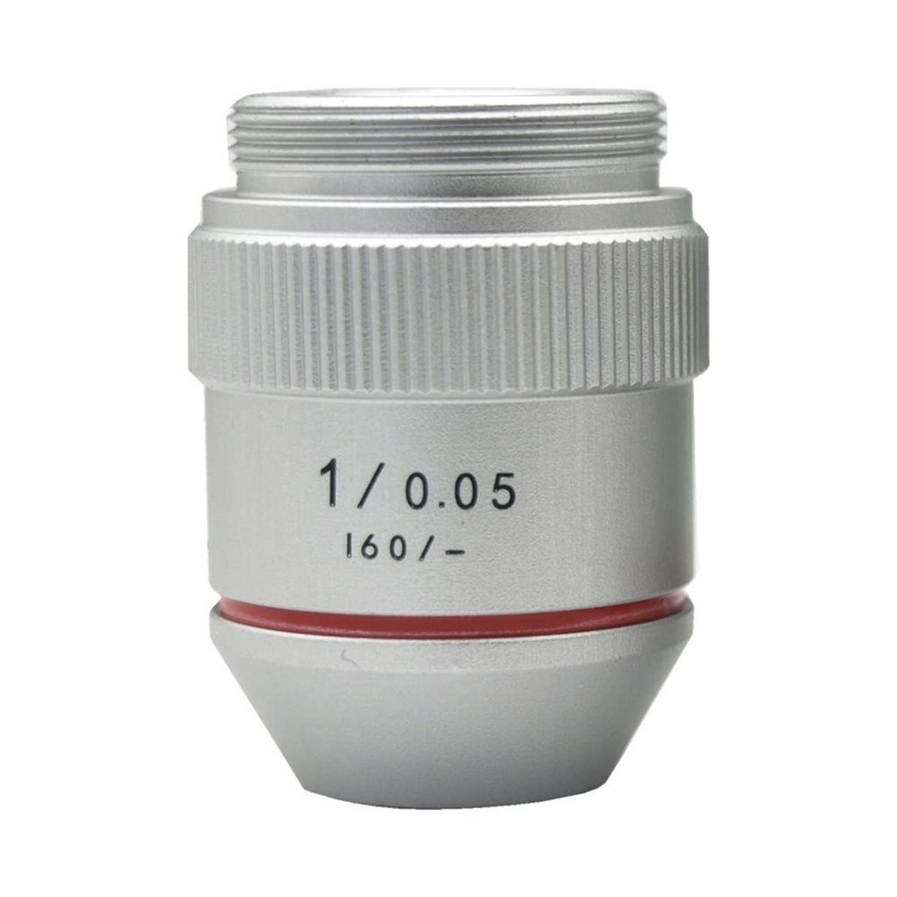JOEBO Microscope Kit 1PC 195 1X 2X Achromatic Objective Lens for Biological Microscope Microscope Lens Adapters(1X)