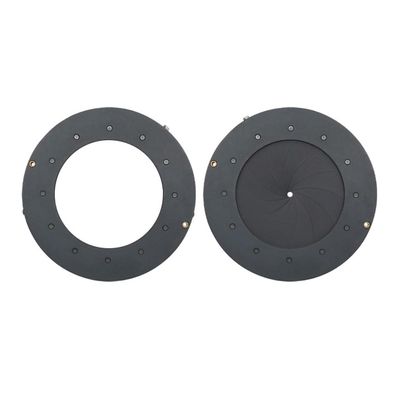 Microscope Metal Zoom Diaphragm Aperture Condenser 1.5-17mm/25mm/36mm Amplifying Diameter for Microscope Camera Lens(ID031 1.5-33mm)