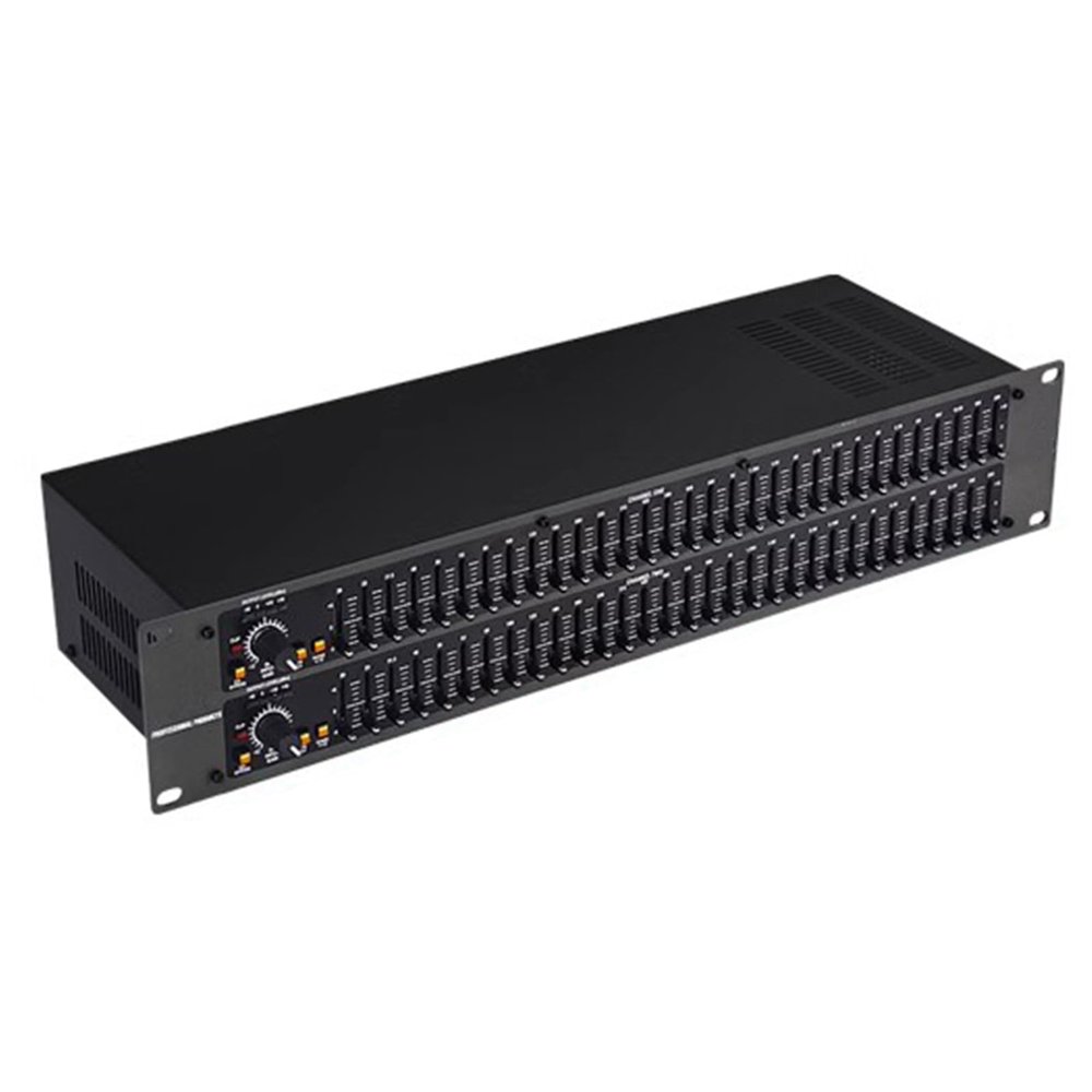 XURUIUS 31-Band Stereo Graphic Equalizer,Professional Equalizer,with Low Mid Treble Independent Adjustment,for Home Audio