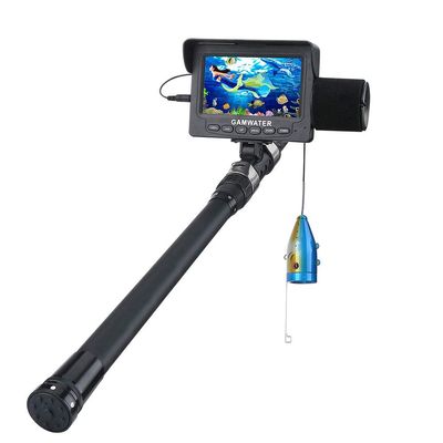 4.3 InchPortable Ice Fishing Fish Finder Camera,1000TVL Underwater Fishing Video Camera Kit,12 PCS LED Lights Video Fish Finder Lake Under Water Fish Cam,fo(Size:Infrared Light 15 M/49 FT,Color:Black)