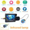 4.3 InchPortable Ice Fishing Fish Finder Camera,1000TVL Underwater Fishing Video Camera Kit,12 PCS LED Lights Video Fish Finder Lake Under Water Fish Cam,fo(Size:Infrared Light 15 M/49 FT,Color:Black) view 3