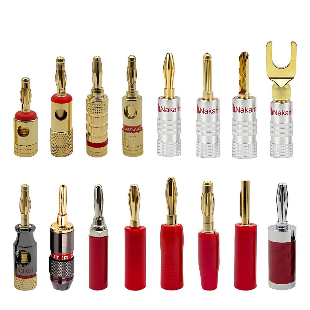 10/20Pcs 4mm Banana Jack Gold Plated Audio Speaker Banana Connector(Qx20)