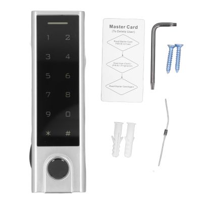Fingerprint Access Controller Fingerprint Access Lock, Aluminum Alloy Build, IP66, 1000 Users for EM Cards, LED Display, Capacitive Sensor
