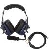24dB Noise Reduction, Dual Plug Aviation Headset, Windproof Microphone, GA Pilot Headset, Wide Compatibility, Clear Voice and Communication, Adjustable Headband for Pilots view 3