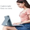 HENGHUI Touch Keyboard Case for Galaxy Tab S10 Lite / S10 FE / S9 FE 10.9", Tab S9/S8/S7 11" Case with Touchpad Detachable Color Keyboard Cute Round Key,Black view 4