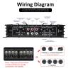 HKINBAS Car Power Amplifier High Power 4 Channel Aluminum Alloy Car Audio Amplifier Black for Car Audio view 3