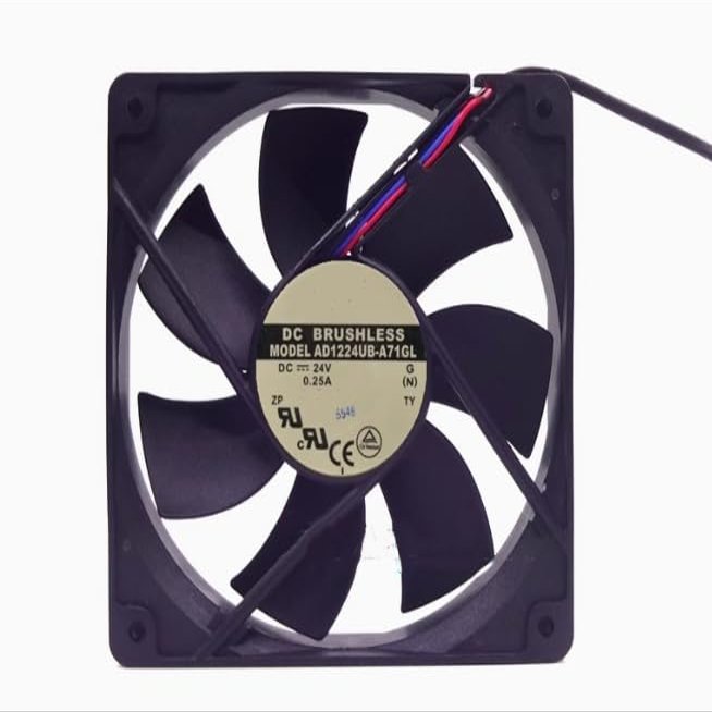 AD1224UB-A71GL DC 24V 0.25A 6W 120x120x25mm 3-Wire Inverter Cooling Fan