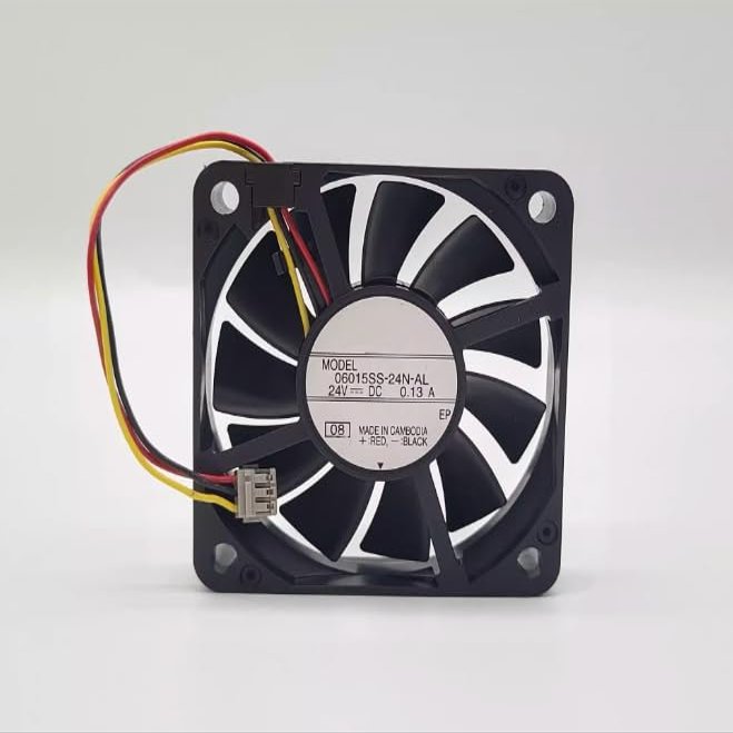 06015SS-24N-AL DC 24V 0.13A 60x60x15mm 3-Wire Inverter Cooling Fan