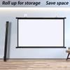 BEVUPAAERE Portable Pull Down Projector Screen Outdoor Movie Screen 30" 40" 50" 60" 72" Manual Projection Screen for Home Theater Office Schools - Wall/Ceiling Mounted(60inch 4:3) view 2
