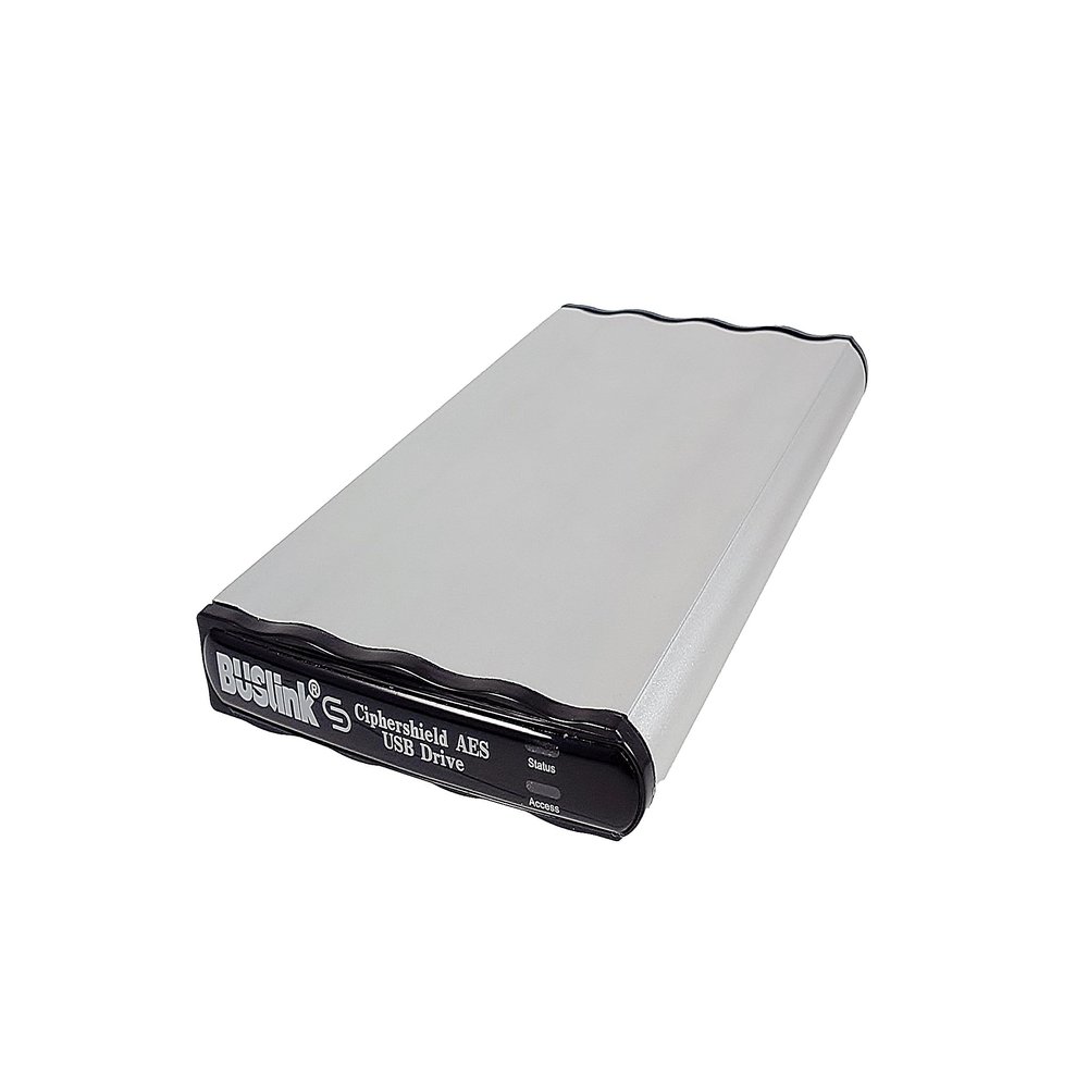 BUSlink DSX-4TSDG2M1 4TB SSD Mode 1 Key USB 3.2 Gen 2/eSATA CipherShield FIPS 140-2 512-bit AES HIPAA Hardware Encrypted External Portable Slim Drive