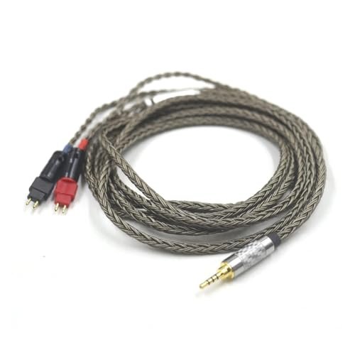 16-core 7N OCC Upgraded 4.4mm 6.5 XLR 3.5 Stereo Headphone Cable Compatible with The HD580 HD600 HD650 HD25 HD660S Hd565 HD545 Headphones(3.5mm 3 Pole,5m)