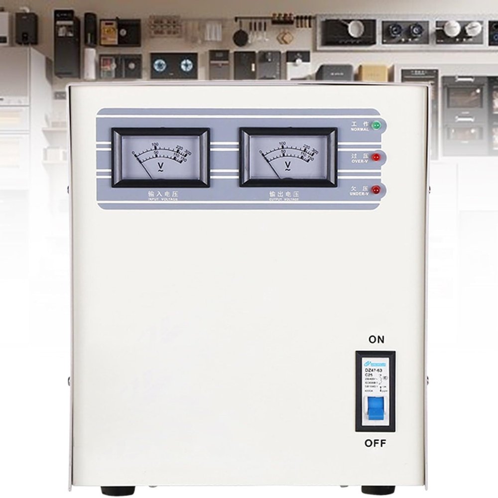 Fully Automatic Voltage stabilizer, Voltage stabilizer, 220V Household high Power Refrigerator Computer TV AC Voltage stabilizer(5KVA)