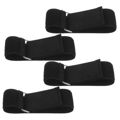 Anneome 4pcs Adjustable Elastic Hook and Fastening Cable Straps for Efficient Extension Cord Hose and Cable Organization and Reusable Tape Wrap for Home and Garage Storage