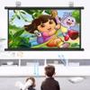 Portable Projector Screen 30" 40" 50" 60" 72" Manual Pull Down Projection Screen for Indoor Outdoor 4:3 16:9 4K HD Projections Movies Screen Easy Roll Up(30 Inch (4:3)) view 2