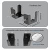 NOTMBESTM Power Strip Holder, 2 Set Power Strip Wall Mount, (Black) view 2