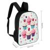 17 Inch Laptop Backpack Cupcake Candy Hearts Sweet Printed Lightweight Work Daypack Business Travel Backpack Waterproof Backpack for Women Men view 2