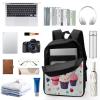 17 Inch Laptop Backpack Cupcake Candy Hearts Sweet Printed Lightweight Work Daypack Business Travel Backpack Waterproof Backpack for Women Men view 3