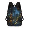 HMNBCD 17 Inch Laptop Backpack Fireflies Printed Lightweight Work Daypack Business Travel Backpack Waterproof Backpack for Women Men view 1