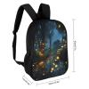 HMNBCD 17 Inch Laptop Backpack Fireflies Printed Lightweight Work Daypack Business Travel Backpack Waterproof Backpack for Women Men view 2