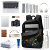 HMNBCD 17 Inch Laptop Backpack Fireflies Printed Lightweight Work Daypack Business Travel Backpack Waterproof Backpack for Women Men view 3