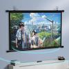 4K HD Home Theater Projector Screen 4:3 16:9 Format Manual Pull Down Projection Screen 30" 40" 50" 60" 72" Wall Mounted Projection Screen for Indoor Outdoor(40 Inch (16:9)) view 2