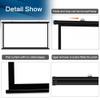 4K HD Home Theater Projector Screen 4:3 16:9 Format Manual Pull Down Projection Screen 30" 40" 50" 60" 72" Wall Mounted Projection Screen for Indoor Outdoor(40 Inch (16:9)) view 3