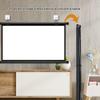4K HD Projections Movies Screen 4:3 16:9 Format Wall Mounted Projector Screen 30" 40" 50" 60" 72" Manual Pull Down Projection Screen for Home Office Outdoor Indoor(40 Inch (16:9)) view 3