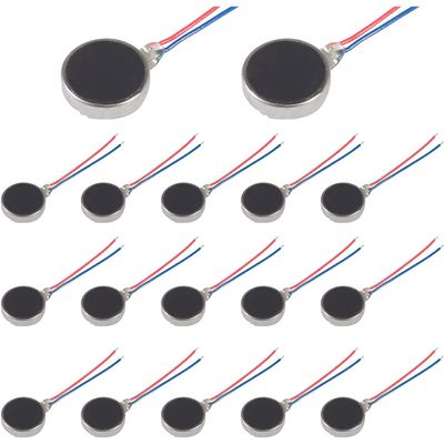 10Pcs Mini Vibration Motor DC 3V 12000rpm Flat Coin Button-Type Micro DC Vibrating Motors for Mobile Cell Phone Pager Tablet - (Voltage(V): 10x2mm)