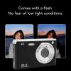 HURRISE Digital Camera with Fill Light, Portable Point and Shoot Student Digital Camera, 4K 50MP 2.8 Inch Screen 16x Zoom Anti Shake AF Autofocus Camera for Portrait Landscape (Black) view 3