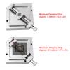 BGA Universal Stencil Rework Station Aluminum Alloy Fixture Laptop CPU Mobile Phone Chip Repair 9mm-43mm with Stencils, HT-90 90x90, for Notebook Computer view 2