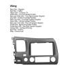 2DIN Radio Dash Mounting Kit, Car Stereo Navigation Fascia for 2006 2011 Personalized Style Plug and Play Installation view 2